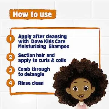Dove Shampoo and Conditioner Set + Detangler Spray for Kids - Kids Hair Love Collection, Shampoo and Conditioner, Curly and Wavy Hair Products (3 Piece Set)