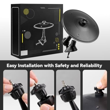 Car Cymbal Air Vent - Mini Cymbal for Car with Crisp Sound, Fun Driving Music Gadget Gift