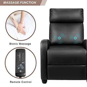Devoko Massage Recliner Chair for Home Theater Comfort