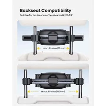 Lamicall Car Tablet Mount for Backseat Travel Entertainment