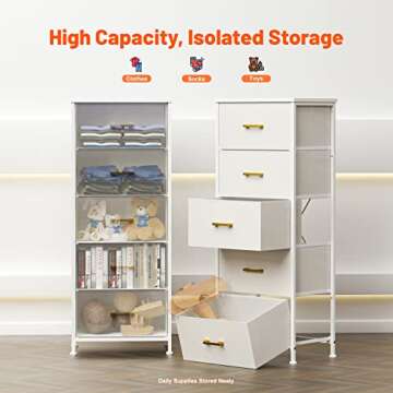 YILQQPER 5-Drawer Dresser - Stylish Storage Solution