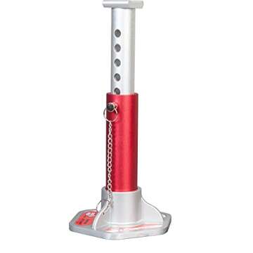 BIG RED T43004 Torin Aluminum Jack Stands with Locking Support Pins: 3 Ton (6,000 lb) Capacity, Red/Silver, 1 Pair