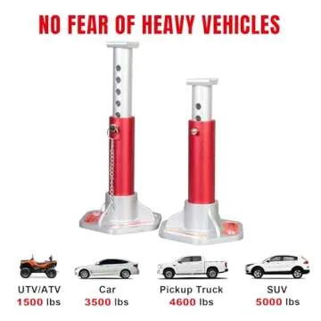 BIG RED T43004 Aluminum Jack Stands 3 Ton Capacity