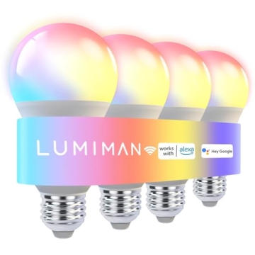 LUMIMAN Smart Light Bulbs - Voice-Controlled Color Changing Bulbs
