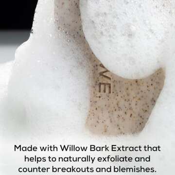 MARLOWE. No. 102 Men's Body Scrub Soap 7 oz, Fresh Original Woodsy Scent, Best Exfoliating Bar for Men, Made with Natural Ingredients, Apricot Seed Powder, Shea Butter, Olive Oil, Green Tea Extracts