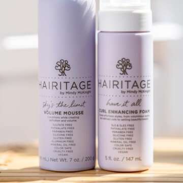 Hairitage Curl Enhancing Foam Mousse for Frizz-Free Waves