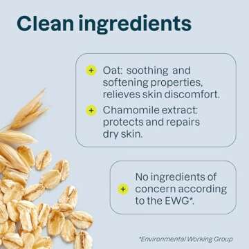 ATTITUDE Body Lotion for Sensitive Skin with Oat, EWG Verified, Dermatologically Tested, Vegan, Chamomile, 16 Fl Oz