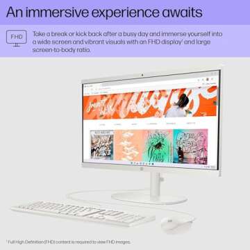HP 22 inch All-in-One Desktop PC (New Version, 32GB RAM | 1TB Storage)