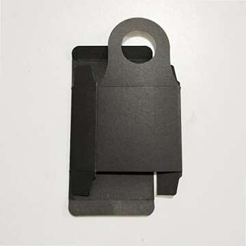 Wine Box with Window, 25 Pcs Charcuterie Box Wine Bottle Box for Gifts, Wine Hanging Foldable Gift Boxes for Cookies, Snacks (Black)