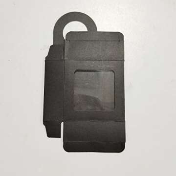 Wine Box with Window, 25 Pcs Charcuterie Box Wine Bottle Box for Gifts, Wine Hanging Foldable Gift Boxes for Cookies, Snacks (Black)