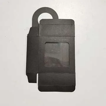 Wine Box with Window, 25 Pcs Charcuterie Box Wine Bottle Box for Gifts, Wine Hanging Foldable Gift Boxes for Cookies, Snacks (Black)