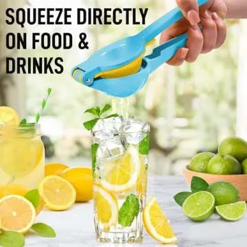 Zulay Metal 2-In-1 Lemon Lime Squeezer for Easy Juicing