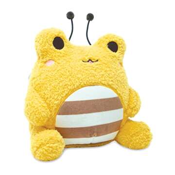 Cuddle Barn PlushGoals - Bumble Wawa Super Soft Cute Kawaii Froggie Dressed As Bee Collectible Stuffed Animal Plush Toy, 9 inches