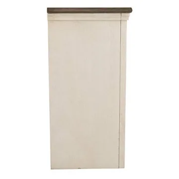 Two Tone Farmhouse TV Stand Ideal for Modern Living Rooms