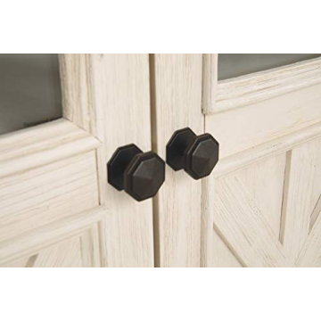 Two Tone Farmhouse TV Stand Ideal for Modern Living Rooms