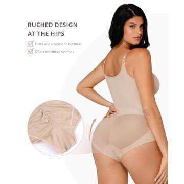 FeelinGirl Faja Body Shaper Tummy Tuck Compression Garment Shapewear Fajas Colombianas Butt Lifter Body Shaper Skin 3XL