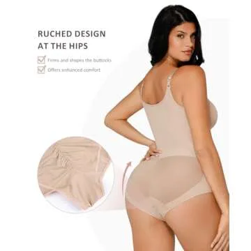 FeelinGirl Faja Body Shaper Tummy Tuck Compression Garment Shapewear Fajas Colombianas Butt Lifter Body Shaper Skin 3XL