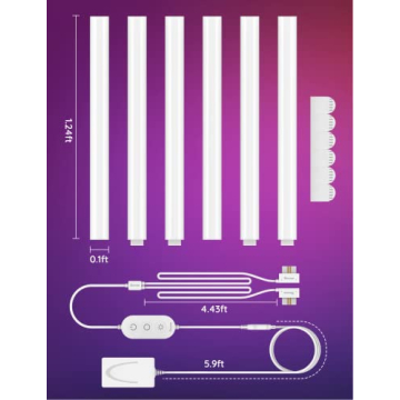 Govee Glide RGBIC LED Wall Lights with Alexa Support