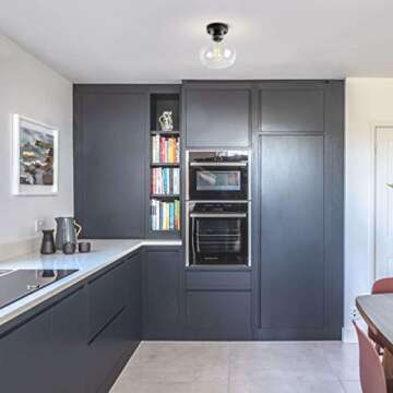 Stylish VILUXY Semi Flush Mount Industrial Ceiling Light