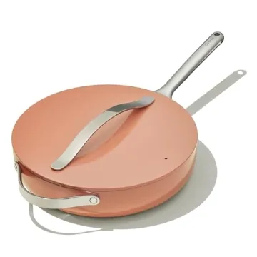 Caraway Nonstick Ceramic Sauté Pan with Lid - Eco-Friendly, Versatile & Stylish Cooking Solution fo...