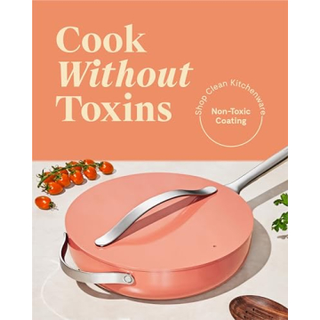 Caraway Nonstick Sauté Pan - PTFE & PFOA Free Cookware