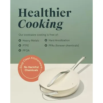 Caraway Nonstick Sauté Pan - PTFE & PFOA Free Cookware