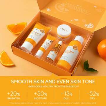 Teen Skincare Gift Set | 5Pcs Vitamin C Collection