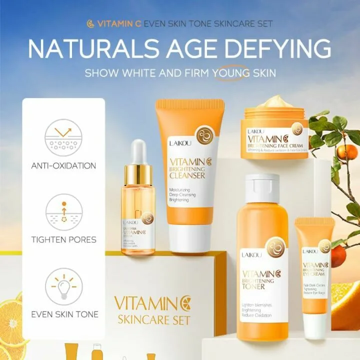 Teen Skincare Gift Set | 5Pcs Vitamin C Collection