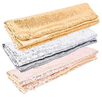 Ushinemi Silver Glitter Throw Pillow Covers, Set of 2