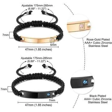 Custom Bracelets Set - Perfect Personalized Gift