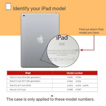 AVAWO Kids Case for iPad 9.7 2017/2018 & iPad Air 2 with Built-in Screen Protector - Light Weight Sh...