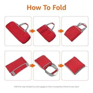 Amazon Basics Large Duffel Bag for Travel, 100L Red