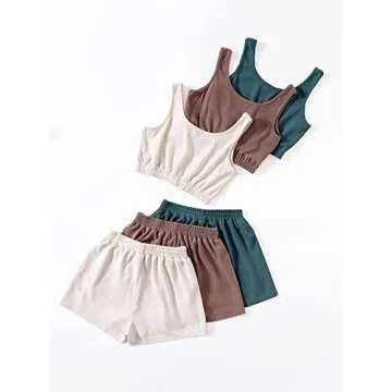 GORGLITTER Summer Outfits for Women 2025 Beach Vacation 6-Piece Set