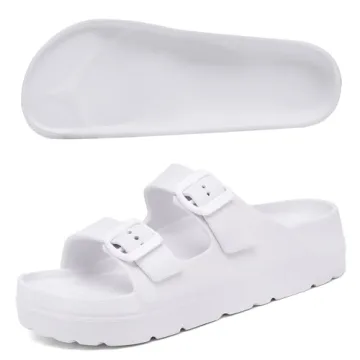 Women Double Buckles Adjustable Platform Sandals for Summer Comfort