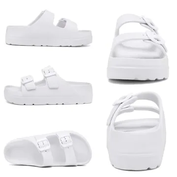 Stylish Women Double Buckles Adjustable Platform Sandals