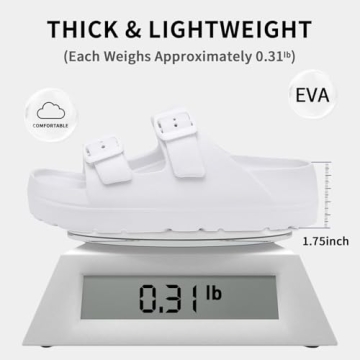 Stylish Women Double Buckles Adjustable Platform Sandals