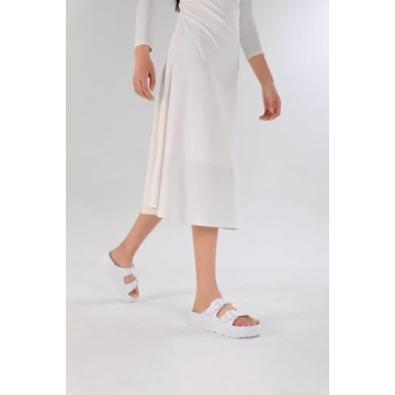 Stylish Women Double Buckles Adjustable Platform Sandals