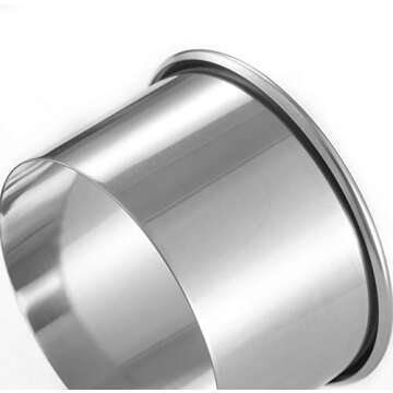 12 Pieces Round Biscuit Cookie Cutter Set - Stainless Steel Circle Donut Cutter Molds Assorted Size - Including One Tin Box for Storage