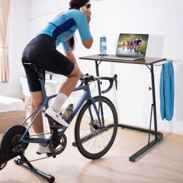 Ikkle Adjustable Bike Trainer Fitness Desk for Treadmill Use