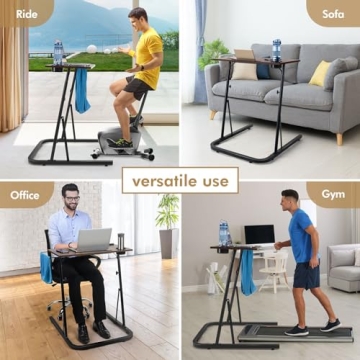 Ikkle Adjustable Bike Trainer Fitness Desk for Treadmill Use