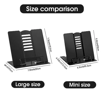 Honagu Small Book Stand for Reading and Cooking Hands-Free