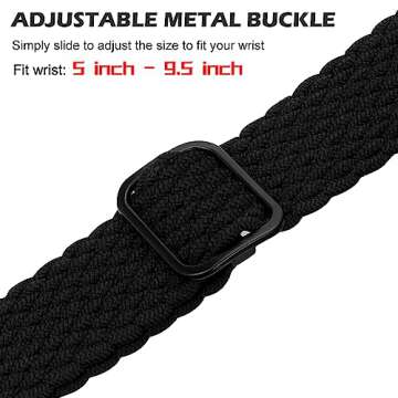 Qimela Stretchy Solo Loop Compatible with Apple Watch Band 49mm 46mm 45mm 44mm 42mm 41mm 40m 38mm for Women Men,Sport Breathable Nylon Braided Wristband for iWatch Series 10 9 8 7 6 SE 5 4 3 Ultra 2 1