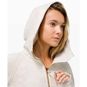 lululemon Scuba Hoodie in Heathered Ivory Grey