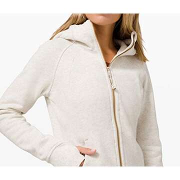 lululemon Scuba Hoodie in Heathered Ivory Grey