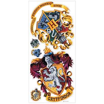 RoomMates RMK1551GM Harry Potter Crest Peel and Stick Giant Wall Decal