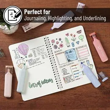 Mr. Pen- Highlighters Pastel Assorted Colors for Books, 6 Pack, Morandi Colors, Chisel Tip