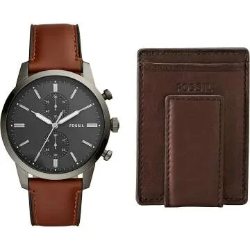 Fossil Men's Townsman Stainless Steel & Leather Watch