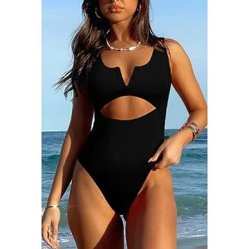 Meyeeka Stylish One Piece Swimsuit for Women