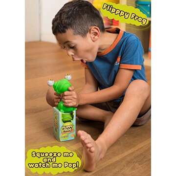 IPIDIPI TOYS Flippy Frog Squishy Eye Popping, Stocking Stuffers, Squeeze Fidget Toy Stress Relief, Sensory Play, Ideal for ADHD and Autism, Funny Stress Ball Gift for Boys and Girls