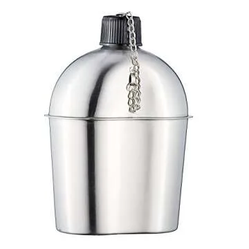 DARTMOOR Stainless Steel Military Canteen with Cup
